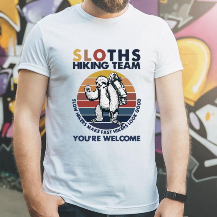 f7d66e58 vintage sloths hiking team you re welcome shirt 4 - Vintage Sloths Hiking Team You’re Welcome shirt