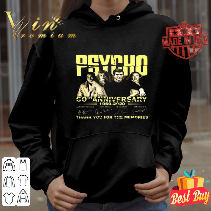 Psycho 60th anniversary 1960-2020 thank you for the memories signature shirt