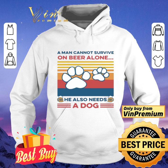 A Man Cannot Survive On Beer Alone He Also Needs A Dog Vintage shirt f99288fd a man cannot survive on beer alone he also needs a dog vintage shirt 4 - A Man Cannot Survive On Beer Alone He Also Needs A Dog Vintage shirt