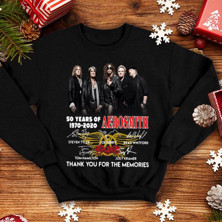 50 Years Of Aerosmith Thank You For The Memories Signatures shirt