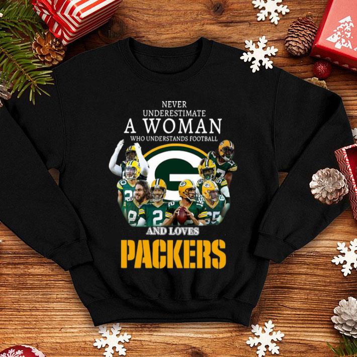Never Underestimate A Woman Who Understands Baseball And Loves Packers shirt