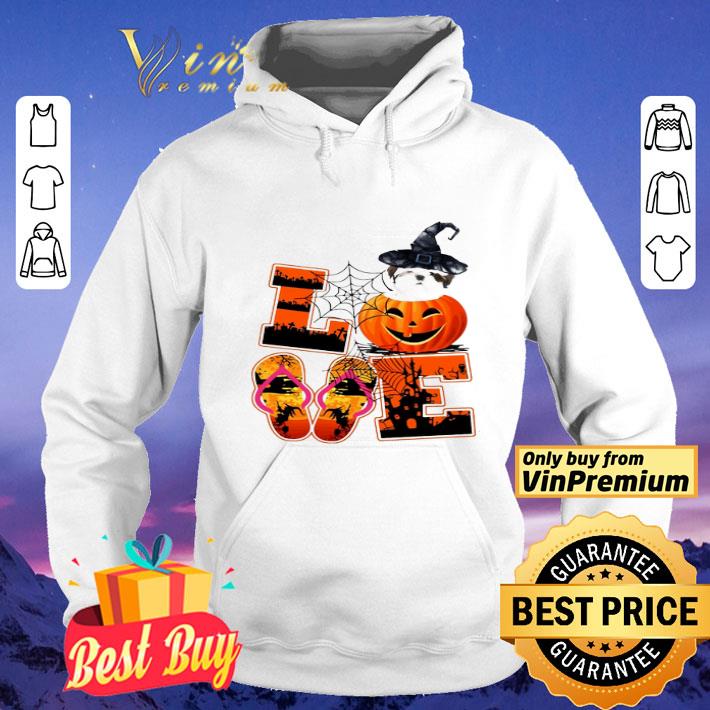 Love Halloween Shih Tzu Witch Pumpkin shirt