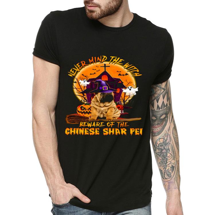 0c628bed never mind the witch beware of the chinese shar pei halloween moon shirt 4 - Never Mind The Witch Beware Of The Chinese Shar Pei Halloween Moon Shirt