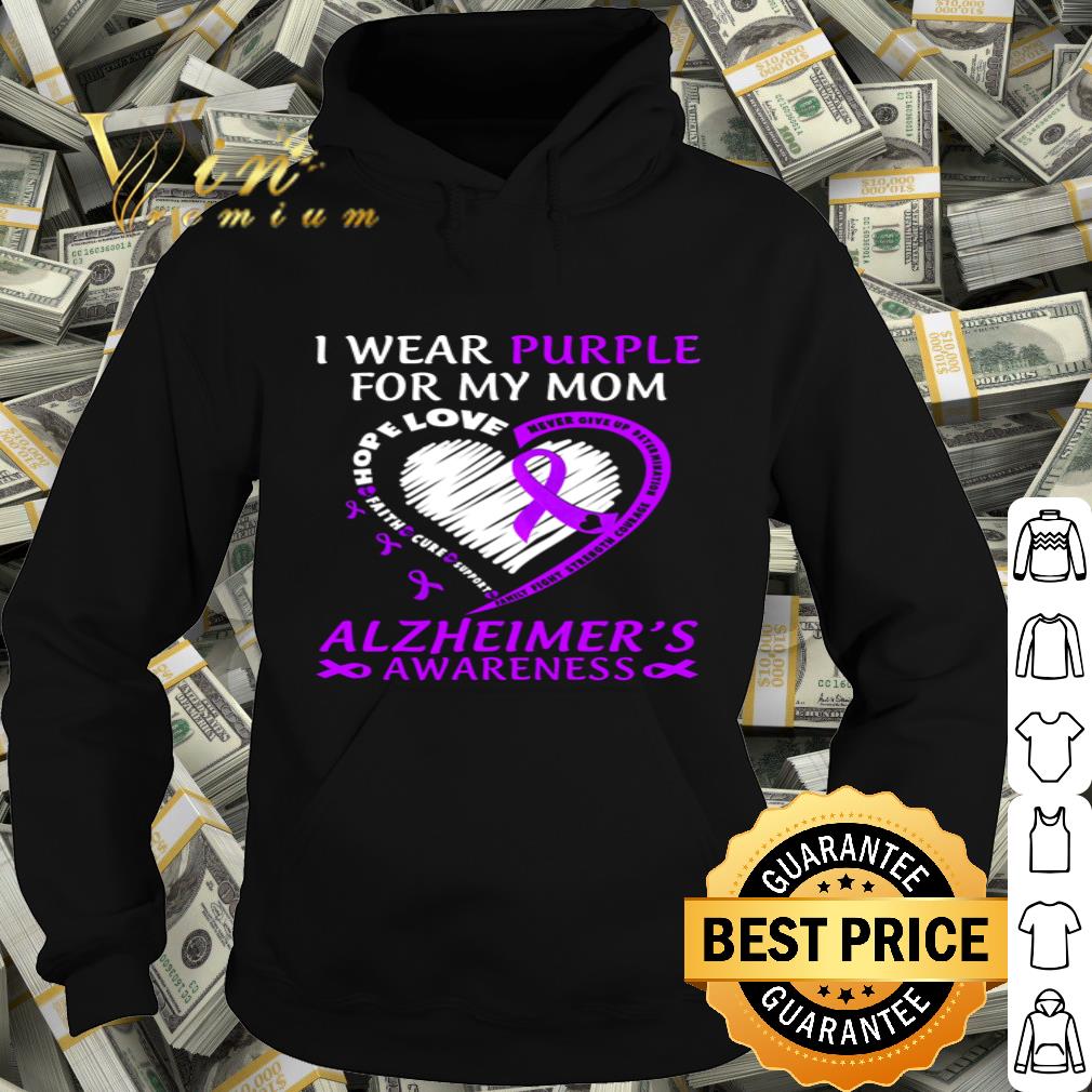 I wear purple for my Mom alzheimer’s awareness shirt