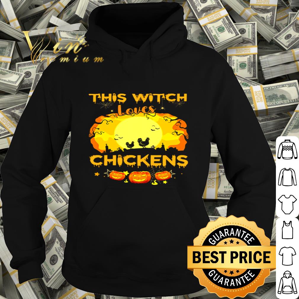 Pumpkins This Witch Loves Chickens Halloween shirt