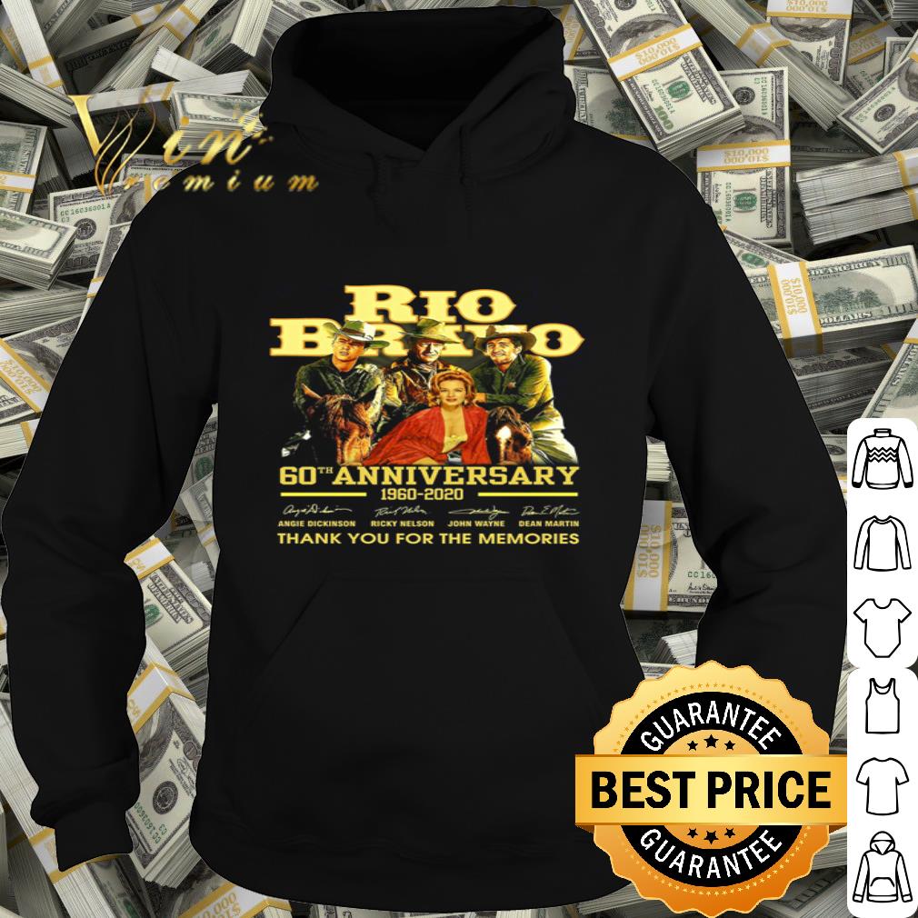 Rio Bravo 60th anniversary 1960 2020 signatures thank you for the memories shirt