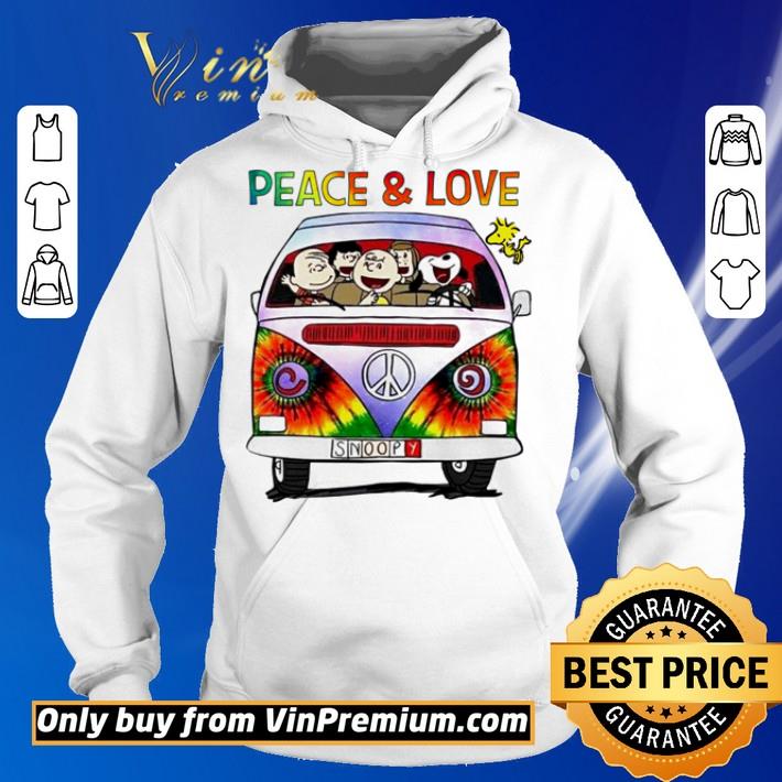 Snoopy and friends Peace and love shirt