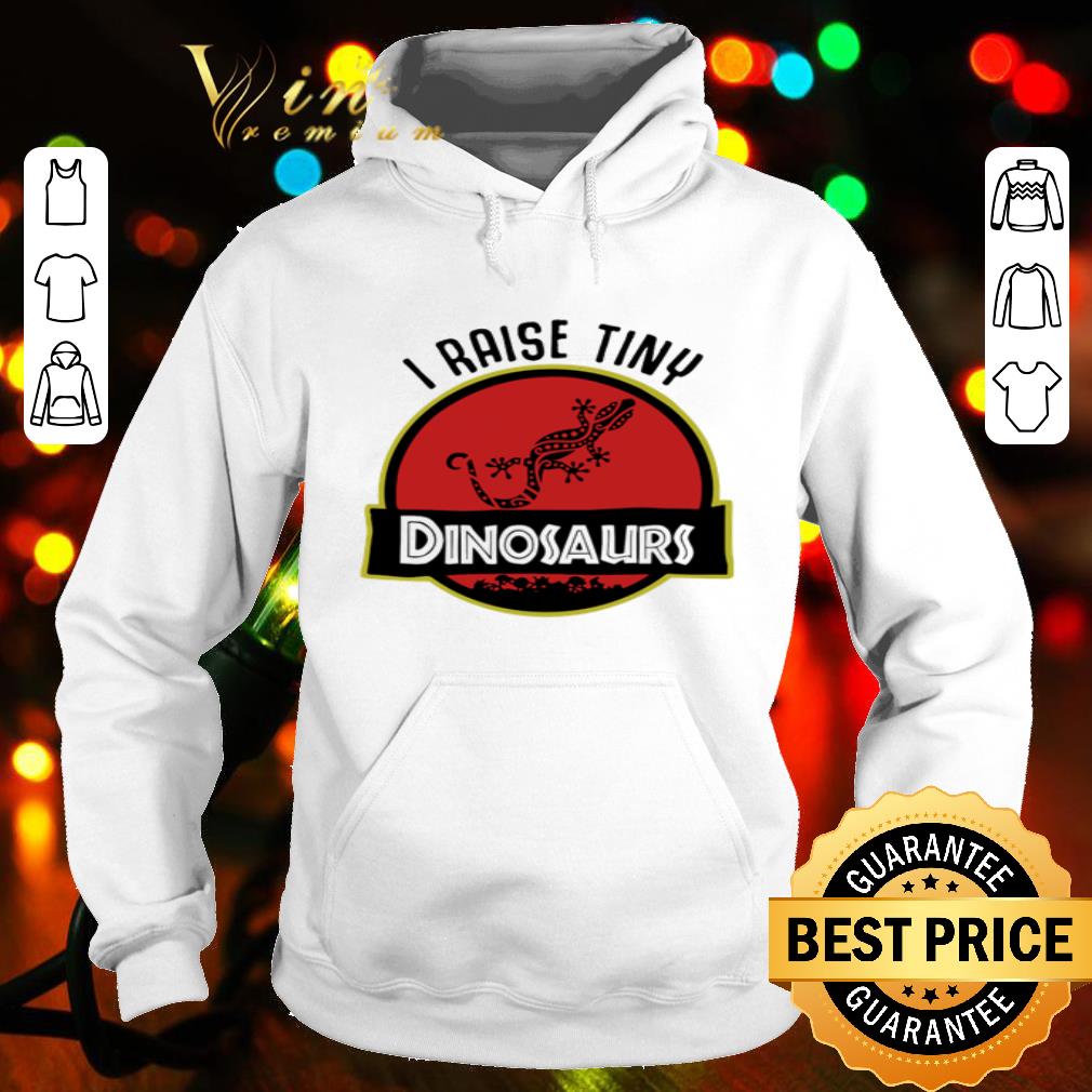 I Raise Tiny Gecko Dinosaurs Jurassic Park Logo shirt