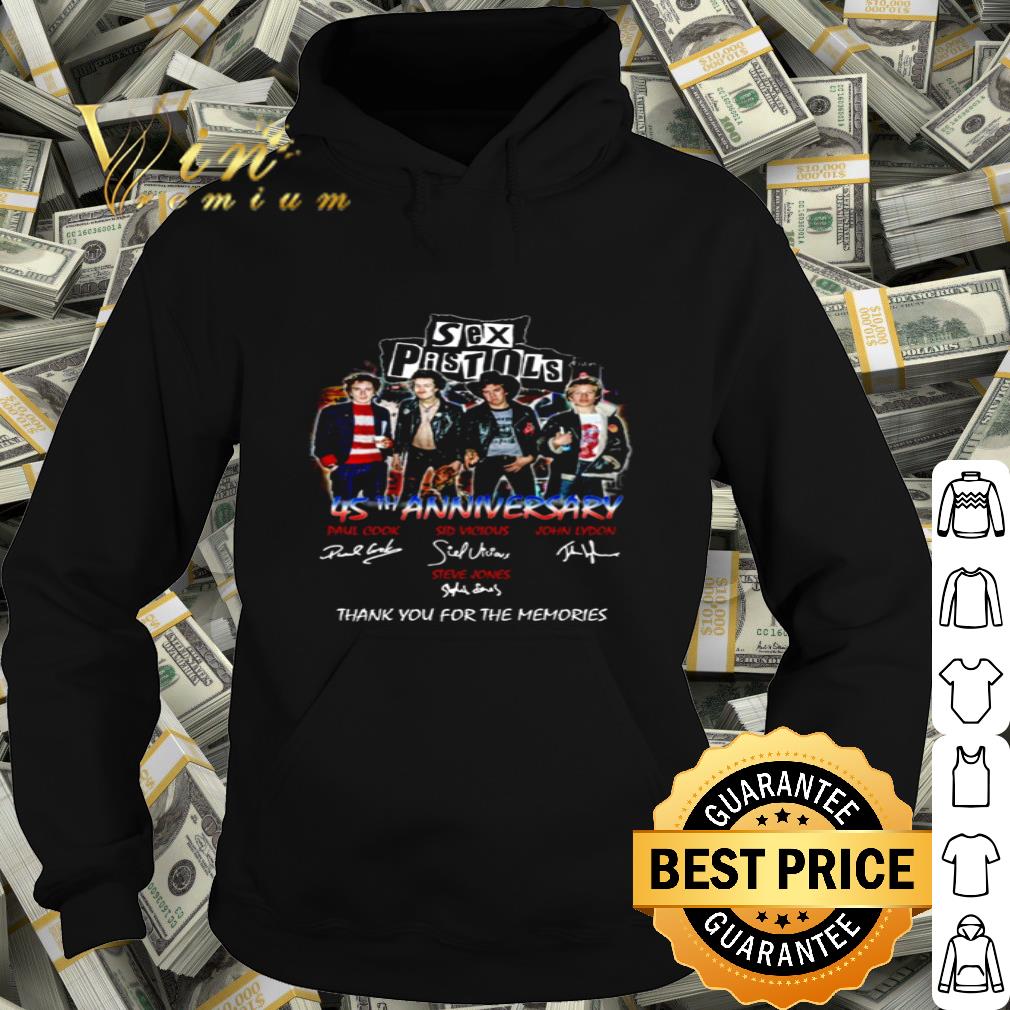 Sex Pistols 45th anniversary thank you for the memories shirt