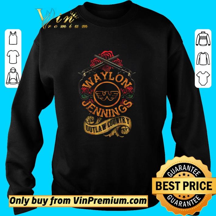 Guns Waylon Jenning Autlaw Country shirt