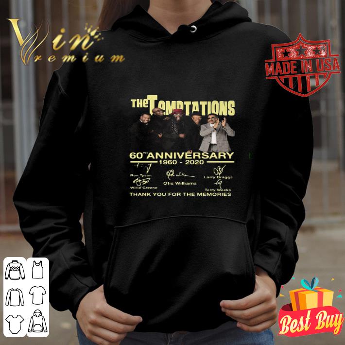 The Temptations 60th Anniversary 1997-2020 Signatures shirt