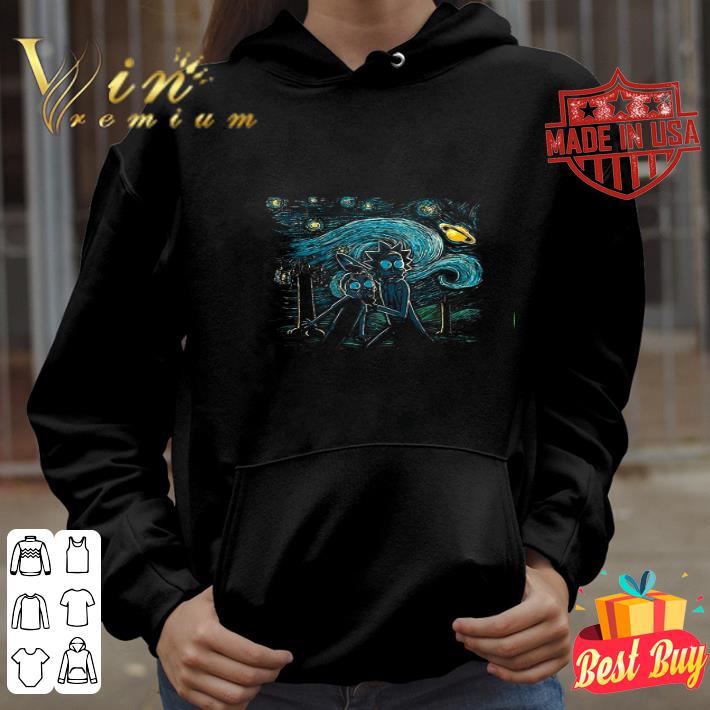 Rick And Morty The Starry Night Van Gogh shirt