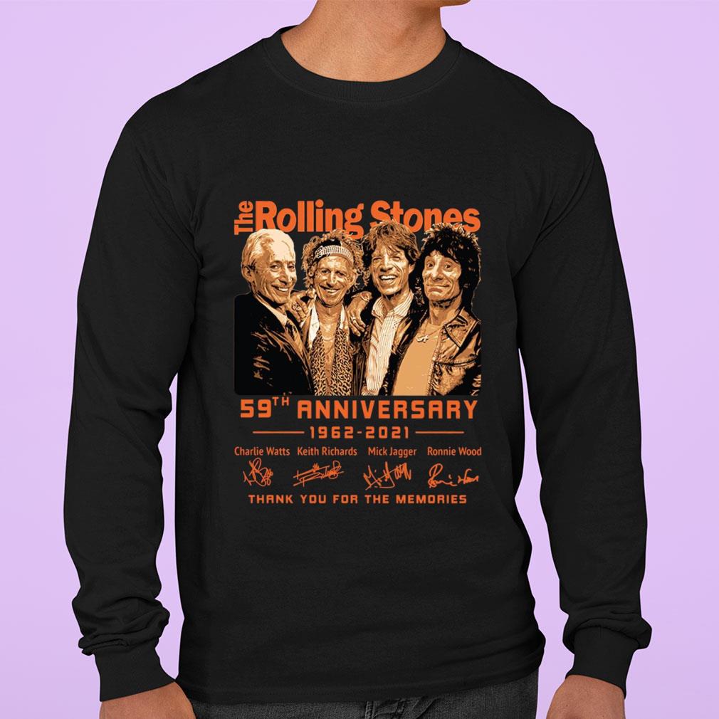 2021 The Rolling Stones Band 59th Anniversary RIP Charlie Watts Signatures shirt 2021 The Rolling Stones Band 59th Anniversary RIP Charlie Watts Signatures shirt 3
