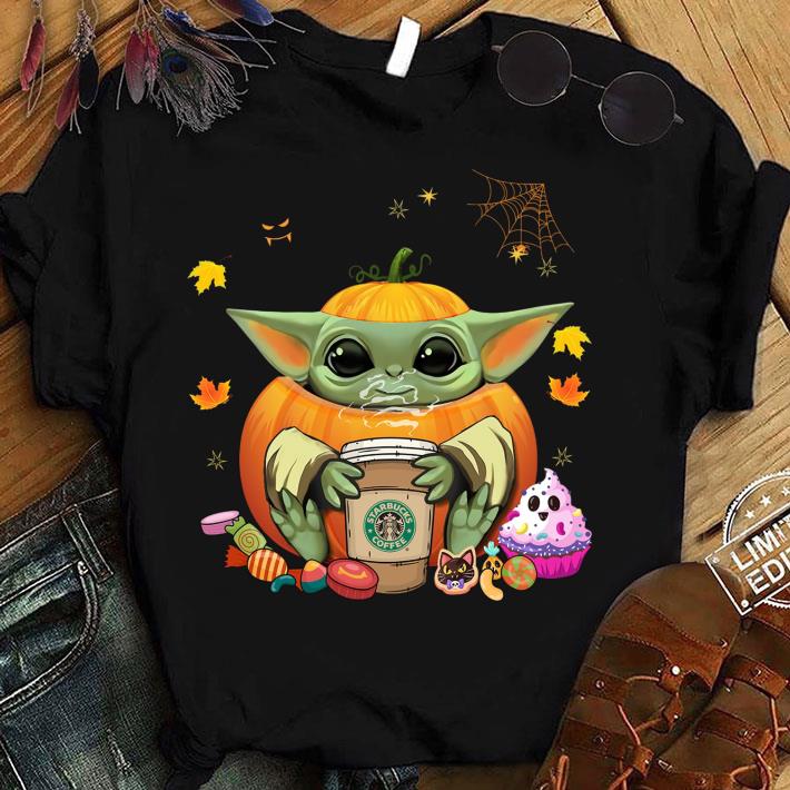 Pumpkin Baby Yoda Starbucks Coffee Halloween Shirt Pumpkin Baby Yoda Starbucks Coffee Halloween Shirt 1