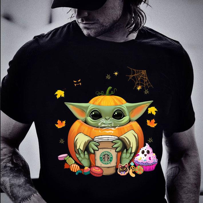 Pumpkin Baby Yoda Starbucks Coffee Halloween Shirt Pumpkin Baby Yoda Starbucks Coffee Halloween Shirt 2