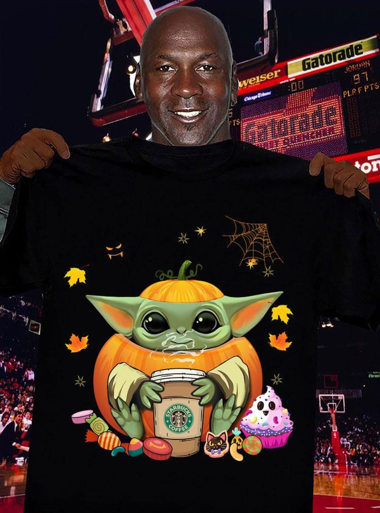 Pumpkin Baby Yoda Starbucks Coffee Halloween Shirt Pumpkin Baby Yoda Starbucks Coffee Halloween Shirt 3