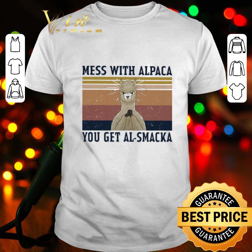 Vintage sheep mess with alpaca you get al-smacka shirt