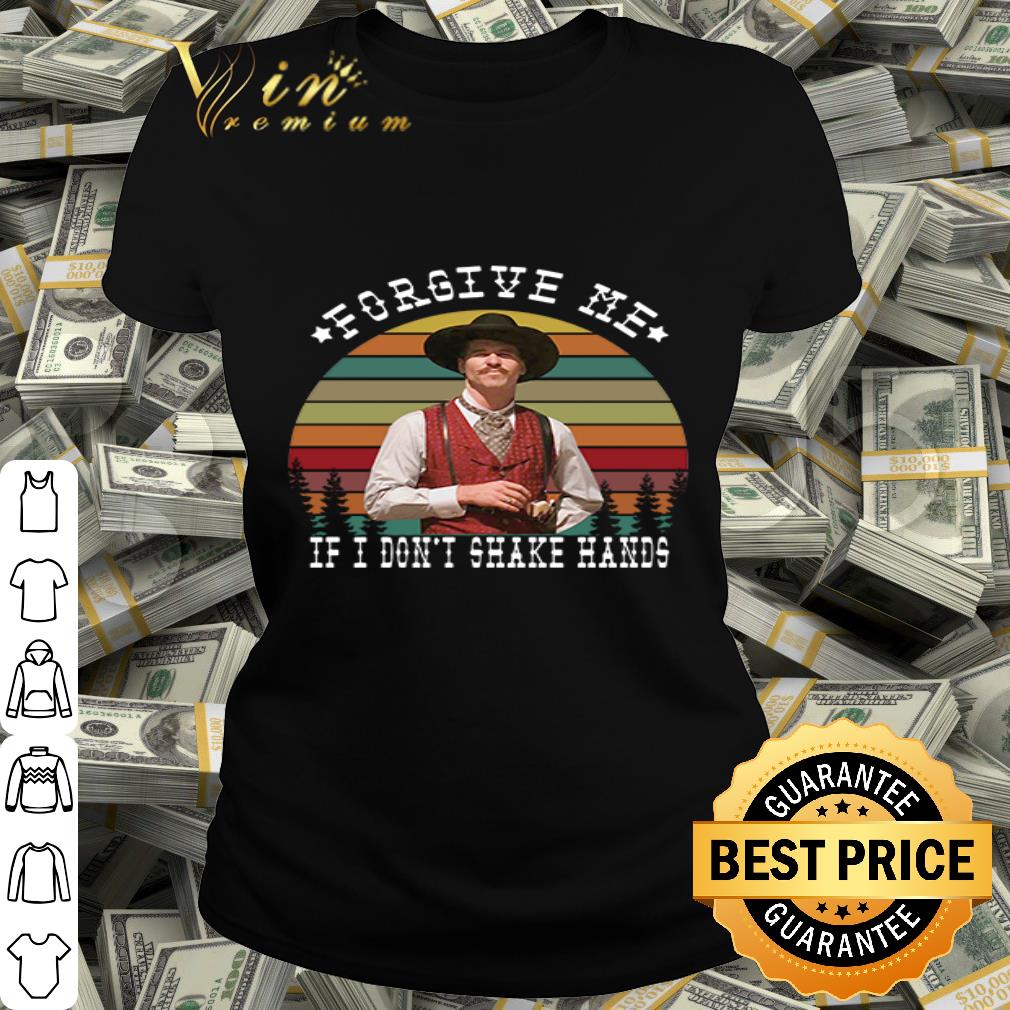 Doc Holliday Forgive me if i don't shake hands sunset shirt