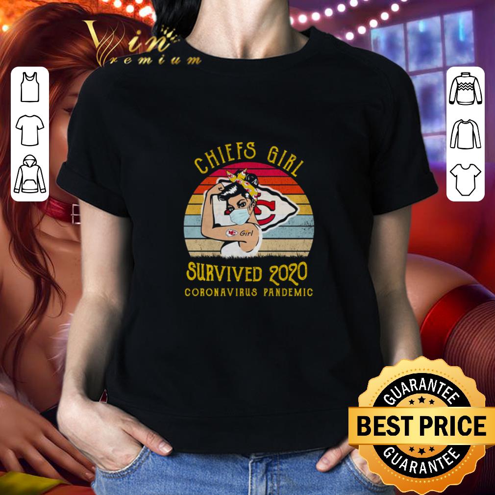 Kansas City Chiefs Girl survived 2020 coronavirus pandemic vintage shirt 2