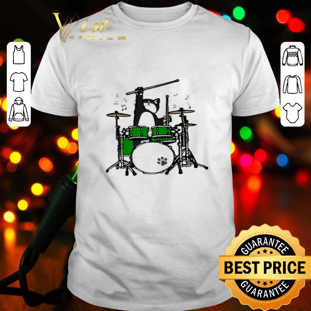 Cat playing drums shirt