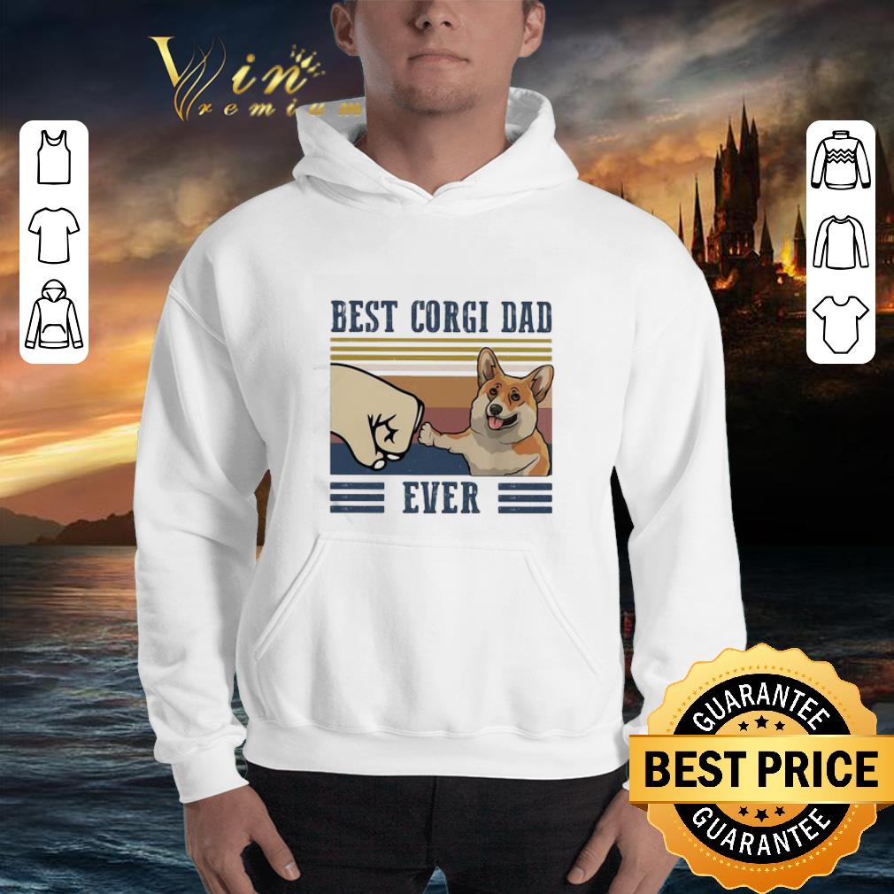 Vintage Best Corgi dad ever shirt 3