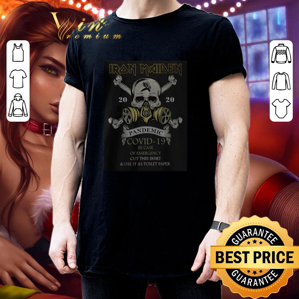 Skull Iron Maiden 2020 pandemic Covid-19 in case of emergency shirt Skull Iron Maiden 2020 pandemic Covid-19 in case of emergency shirt 3