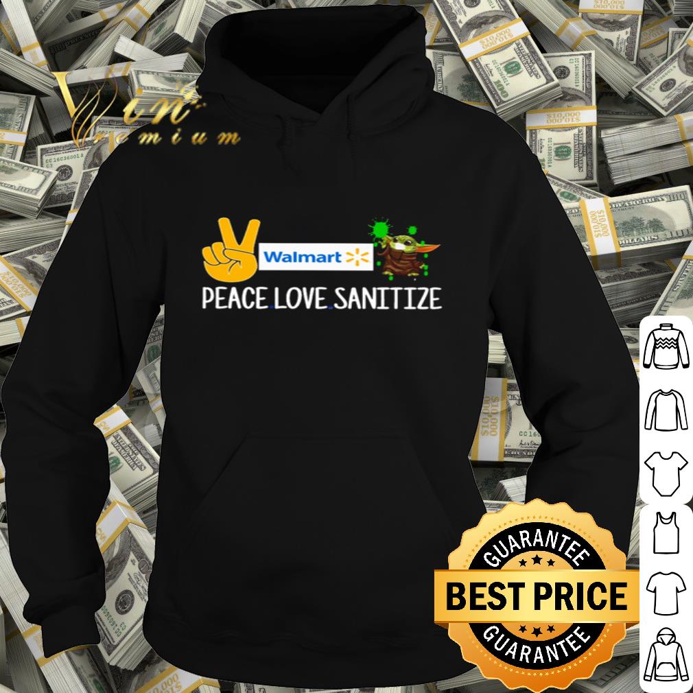 Walmart Peace love sanitize Baby Yoda Coronavirus shirt Walmart Peace love sanitize Baby Yoda Coronavirus shirt