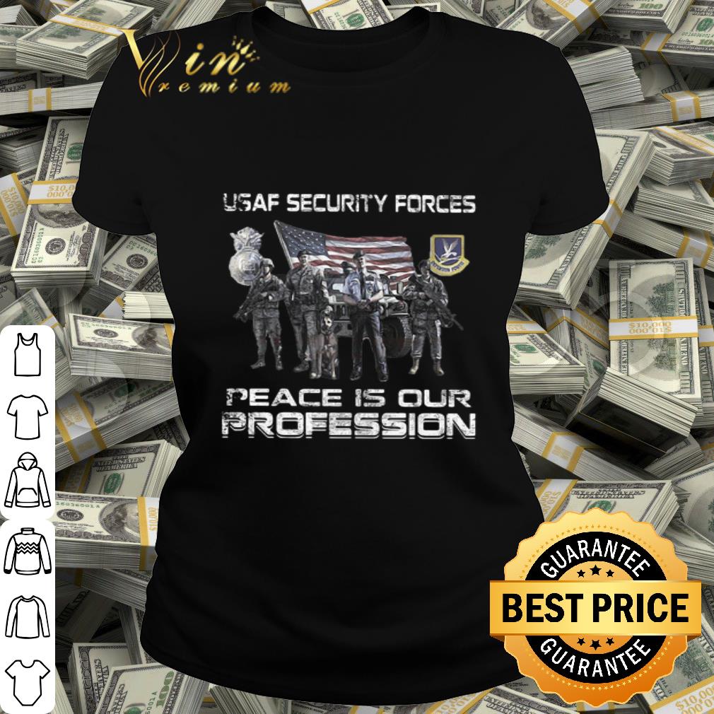 USAF security force peace is our profession American flag shirt