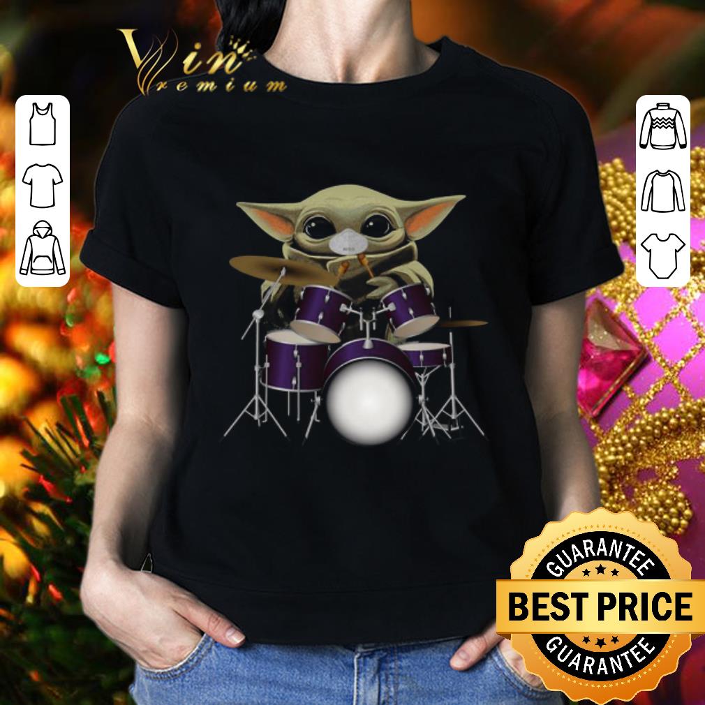 Baby Yoda mask drum Coronavirus shirt Baby Yoda mask drum Coronavirus shirt 2