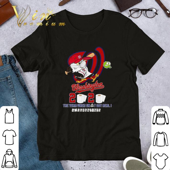 Virginia Tech Hokies 2020 the year when shit got real quarantined toilet paper shirt 6