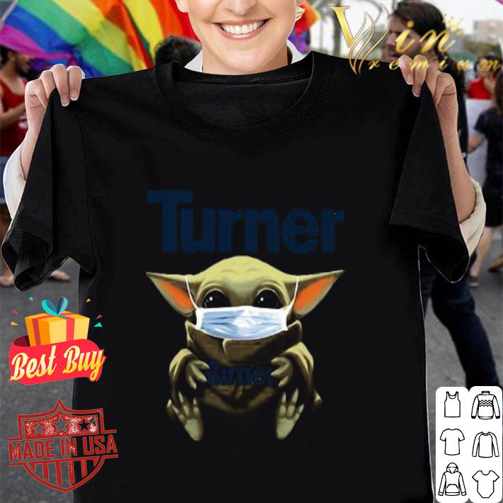 Baby Yoda Mask Turner Construction Coronavirus shirt