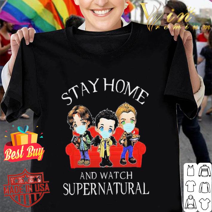 Stay home and watch Supernatural chibi Covid-19 shirt