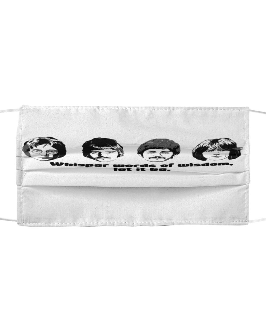 The Beatles whisper words of wisdom let it be face mask with filter 2