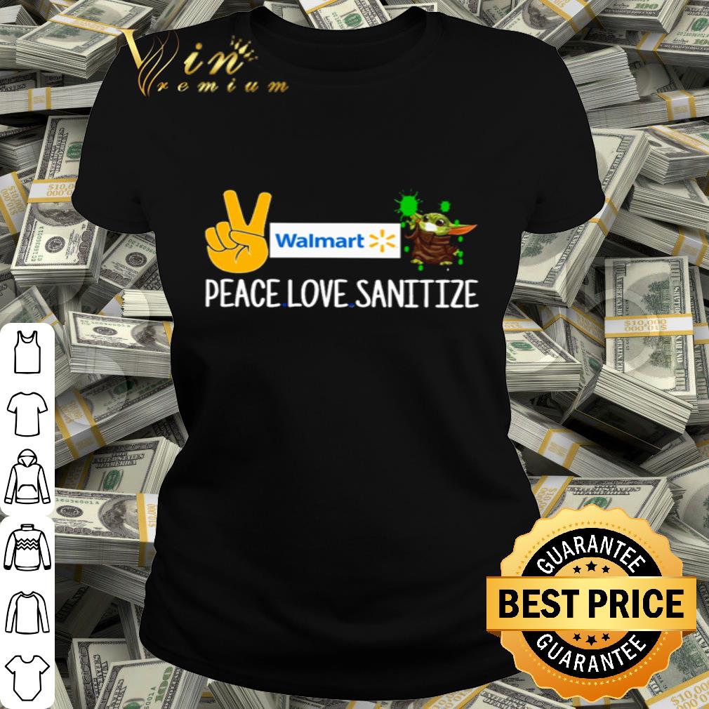 Walmart Peace love sanitize Baby Yoda Coronavirus shirt Walmart Peace love sanitize Baby Yoda Coronavirus shirt