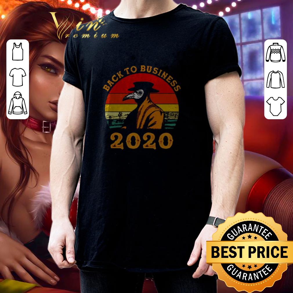 Plague doctor Back to business 2020 vintage shirt 3