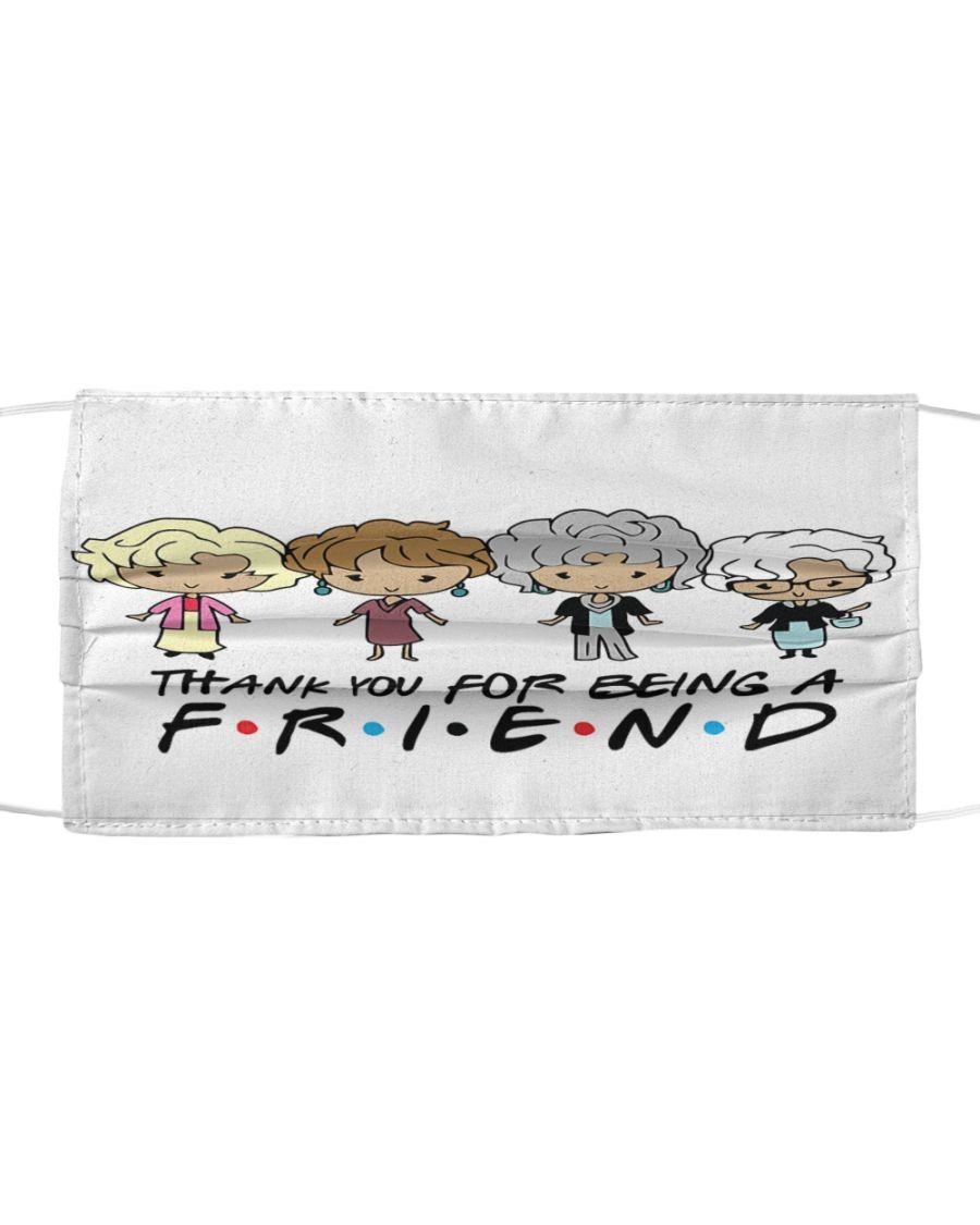 The Golden girls Thank you for being a friends face mask with filter 2