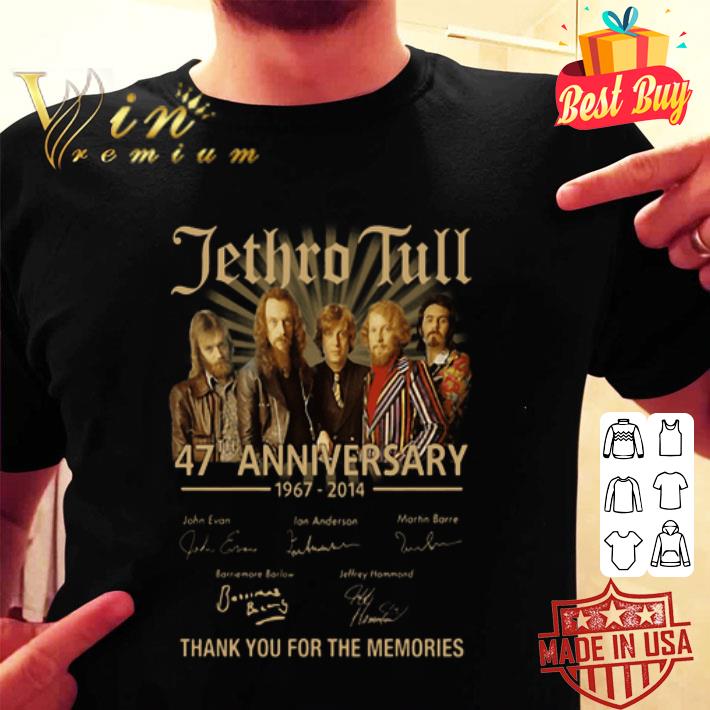 Jethro Tull 47th anniversary 1967-2014 all signatureshirt