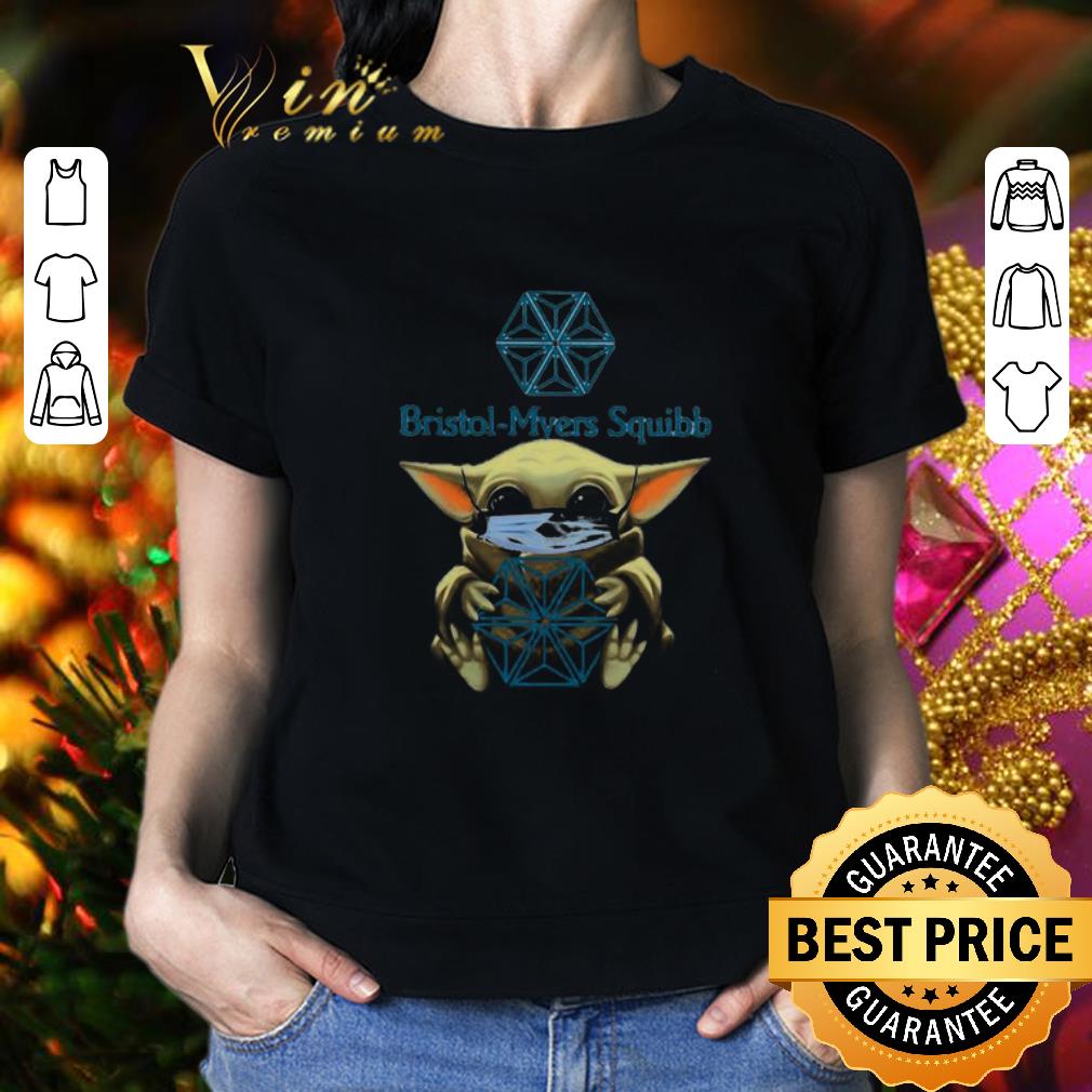 Baby Yoda mask Bristol-Myers Squibb shirt Baby Yoda mask Bristol-Myers Squibb shirt 2