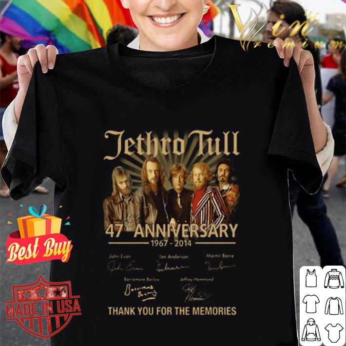 Jethro Tull 47th anniversary 1967-2014 all signatureshirt