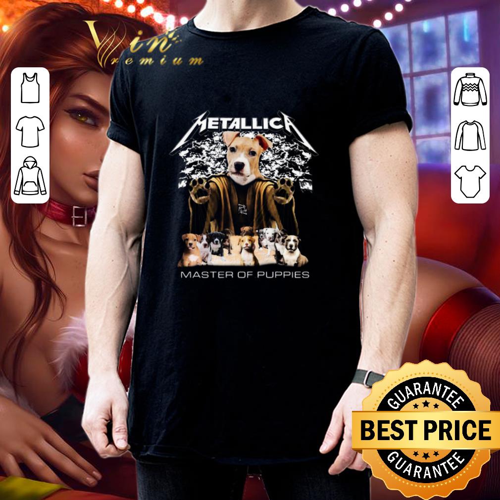 Pitbull Metallica master of puppies shirt Pitbull Metallica master of puppies shirt 3