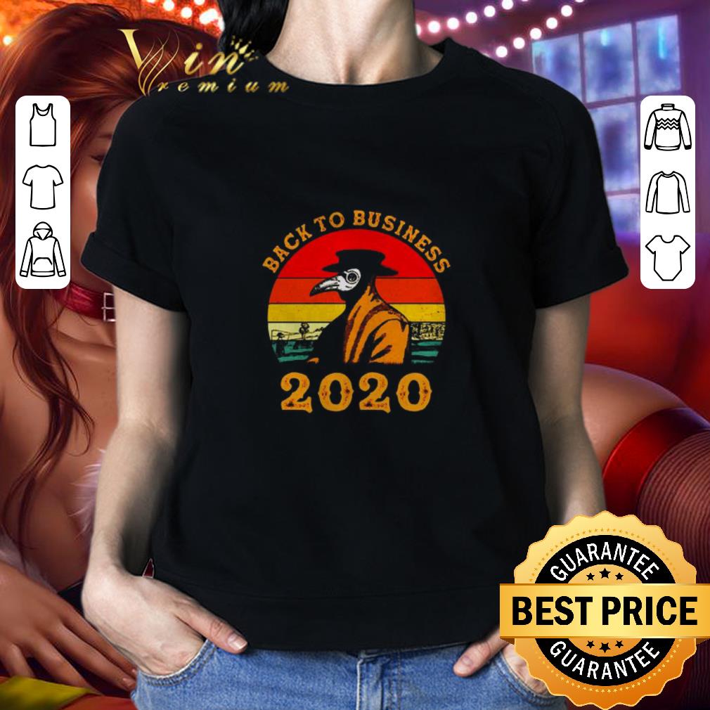 Plague doctor Back to business 2020 vintage shirt 2