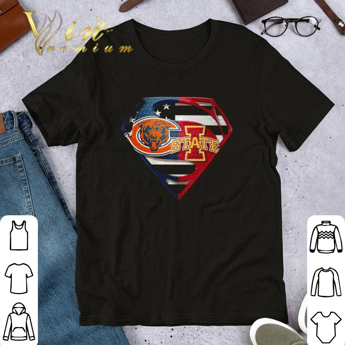 Chicago Bears and Chicago Blackhawks inside Superman logo shirt 6