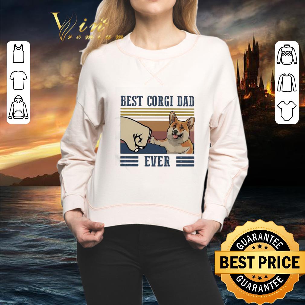 Vintage Best Corgi dad ever shirt 2