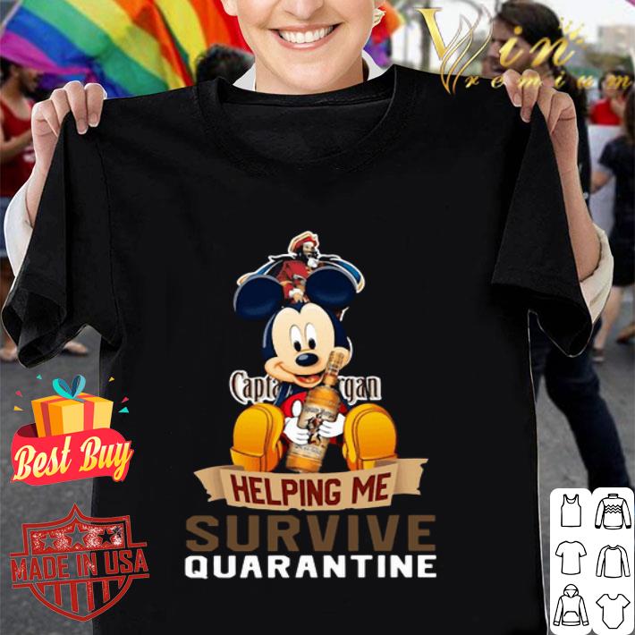Mickey mouse captain morgan helping me survive quarantine shirt