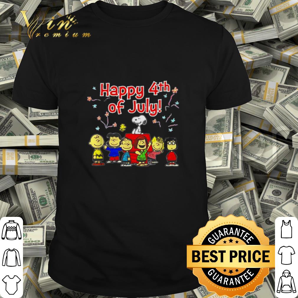 Peanuts all character Happy 4th of july shirt