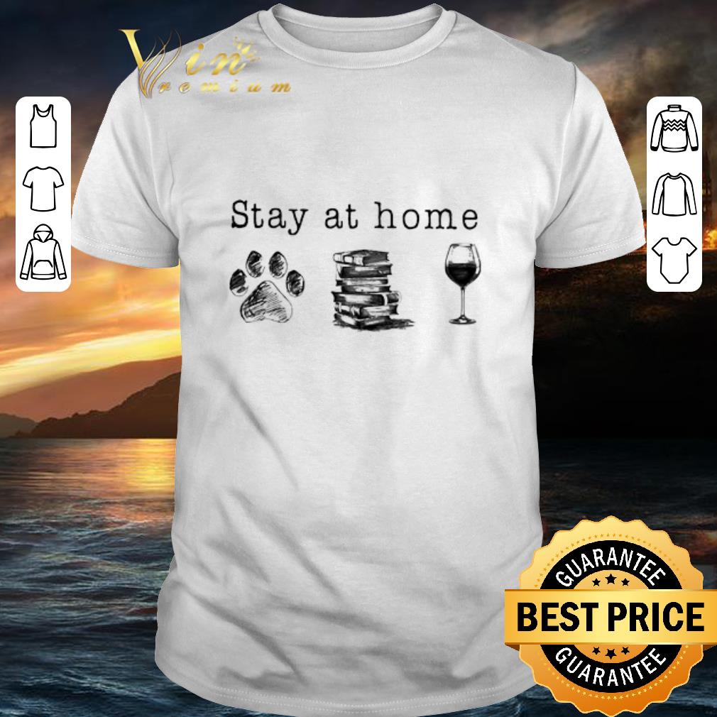 Stay at home paw dog books and sew machine shirt 6