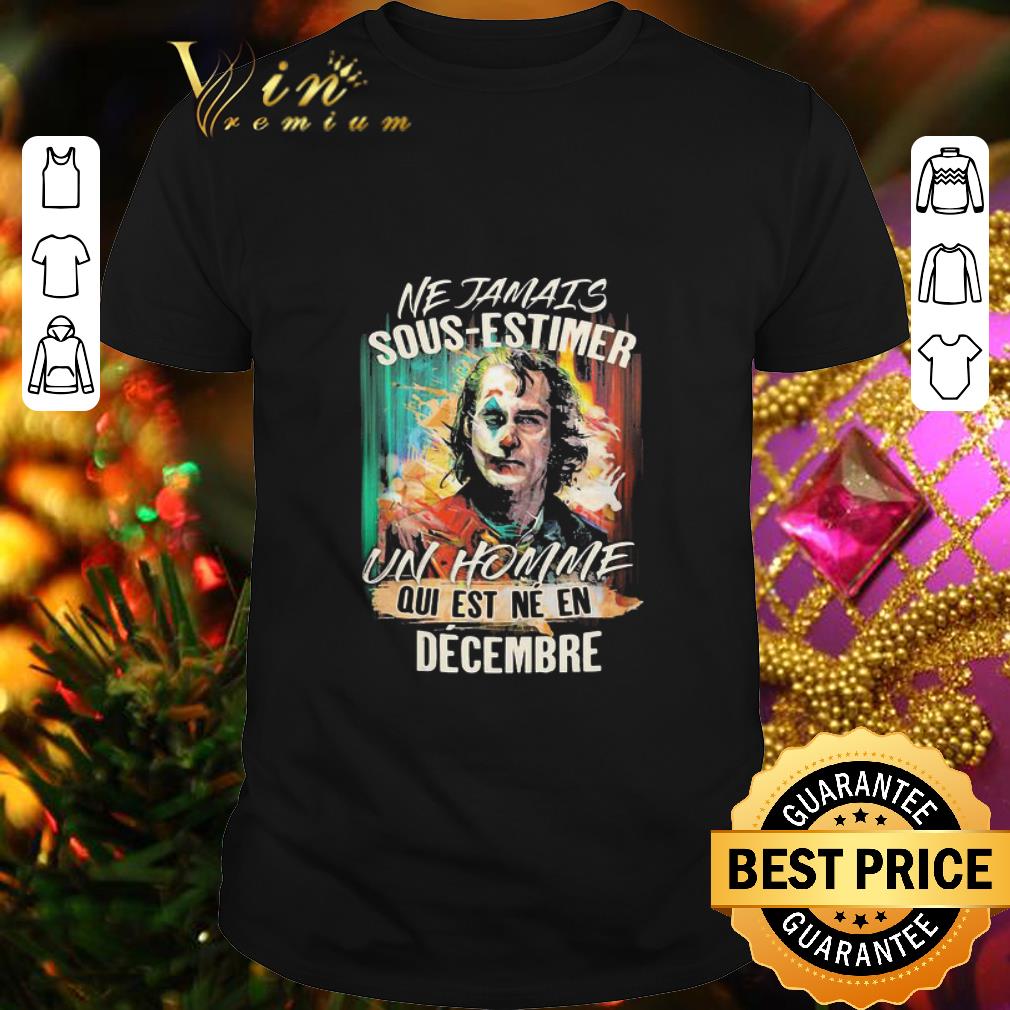 Joker ne jamais sous-estimer un homme qui est ne en janvier shirt 7
