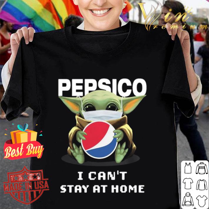 Baby Yoda mask Pepsi logo i can’t stay at home Coronavirus shirt