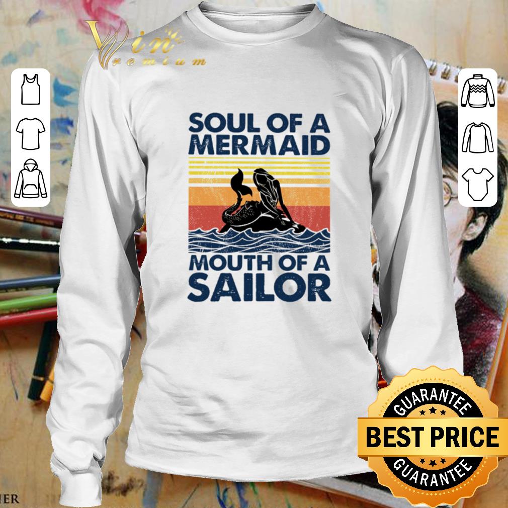 Mermaid soul of a mermaid mouth of a sailor vintage shirt 3