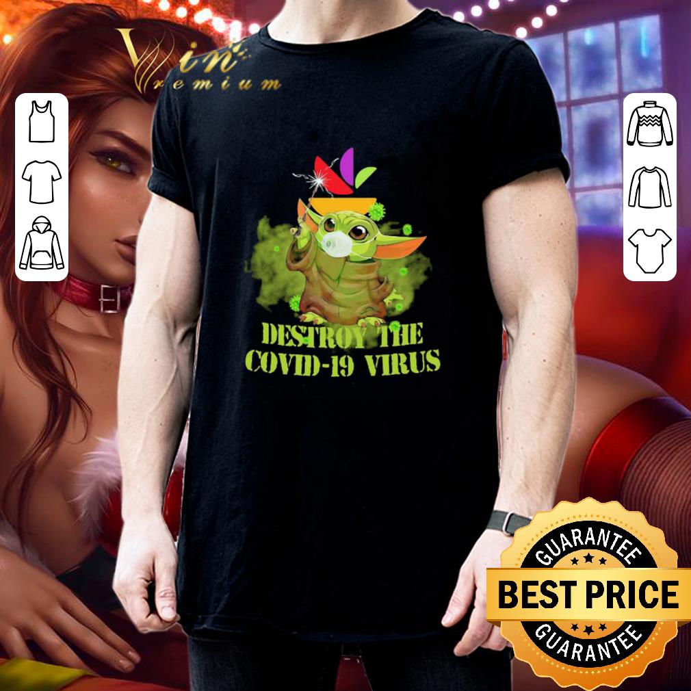 Stop & shop baby yoda destroy the covid-19 virus shirt Stop & shop baby yoda destroy the covid-19 virus shirt 3